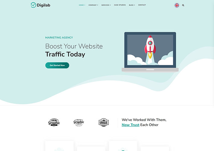 SEO搜索引擎優化機構網站源碼模板