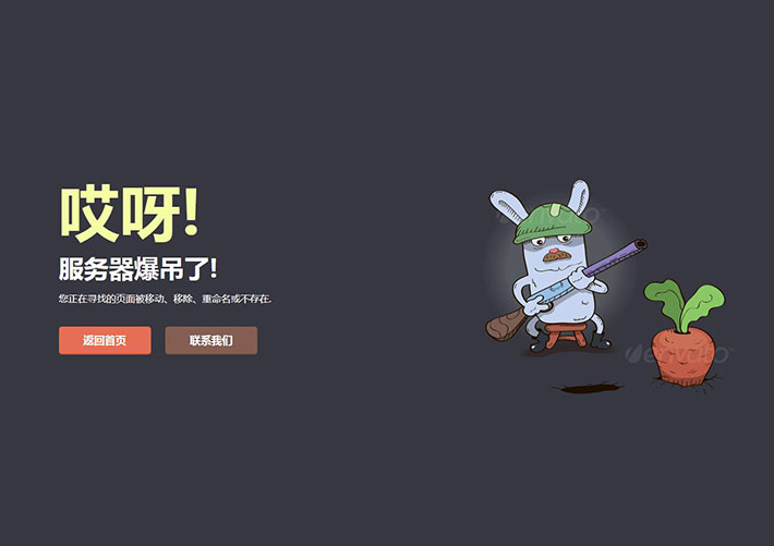 卡通動(dòng)畫網(wǎng)站錯(cuò)誤404錯(cuò)誤頁面網(wǎng)頁源碼模板