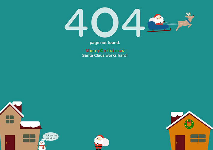 卡通圣誕節(jié)404動(dòng)畫(huà)html網(wǎng)頁(yè)頁(yè)面模板下載