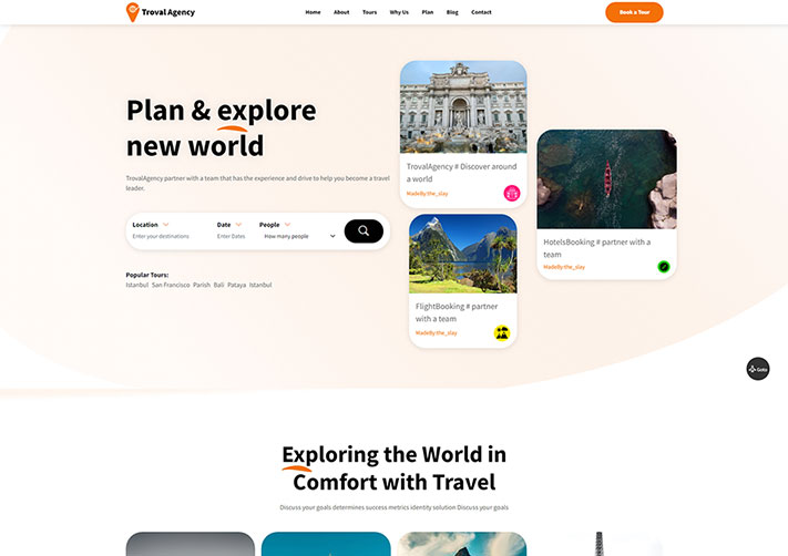 假日世界旅行社HTML5網頁源碼自適應模板