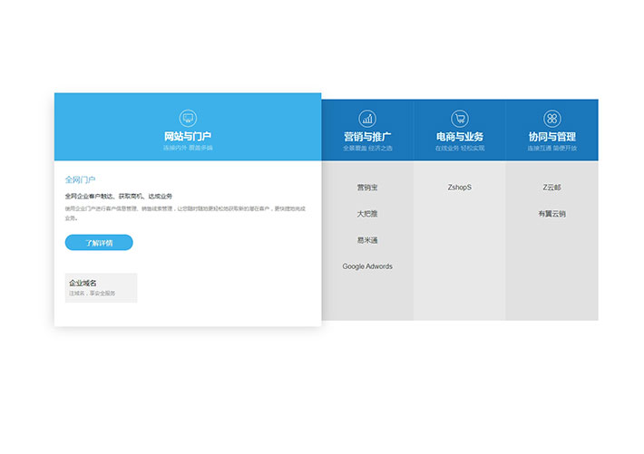 jQuery鼠標經過水平手風琴網頁HTML代碼
