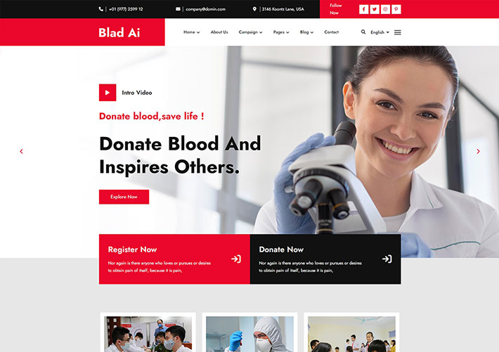 響應式社會非營利公益組織機構網站網頁HTML5模板