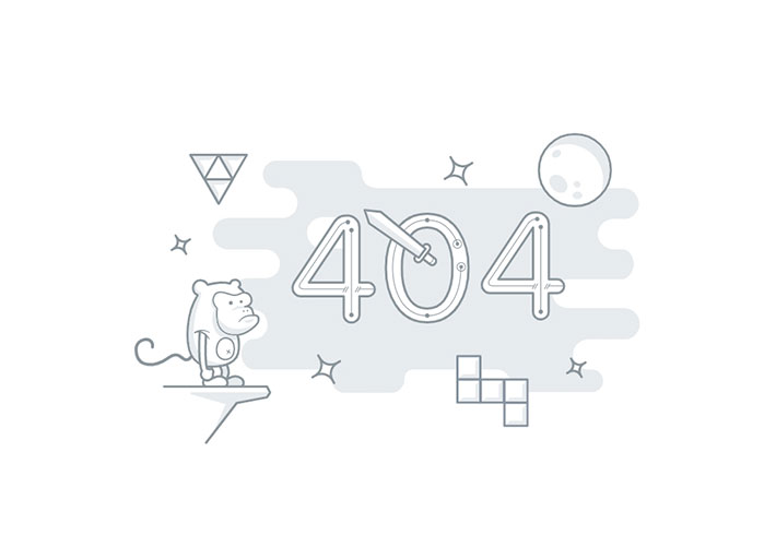 404頁面html源碼動畫插圖404頁面設計網(wǎng)頁源代碼
