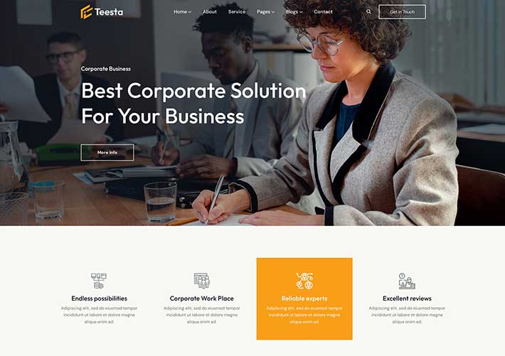 HTML5企業(yè)解決方案服務(wù)公司網(wǎng)站網(wǎng)頁源碼模板