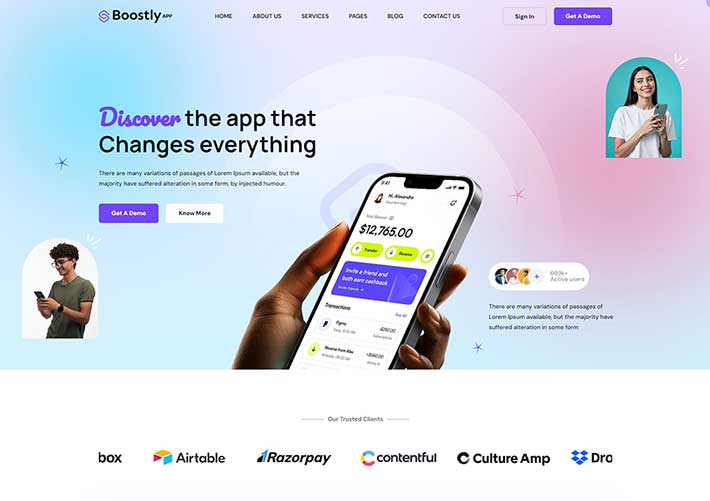 響應(yīng)式互聯(lián)網(wǎng)科技服務(wù)軟件應(yīng)用企業(yè)網(wǎng)站HTML5源碼模板